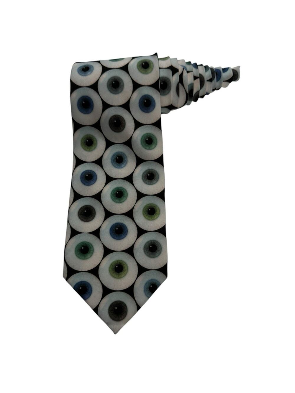 Ralph Marlin Eyeballs Eyes Doctor Ophthalmologist 1997 Vintage Necktie